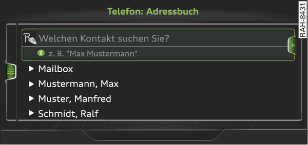 Abb. 207 Adressbuch